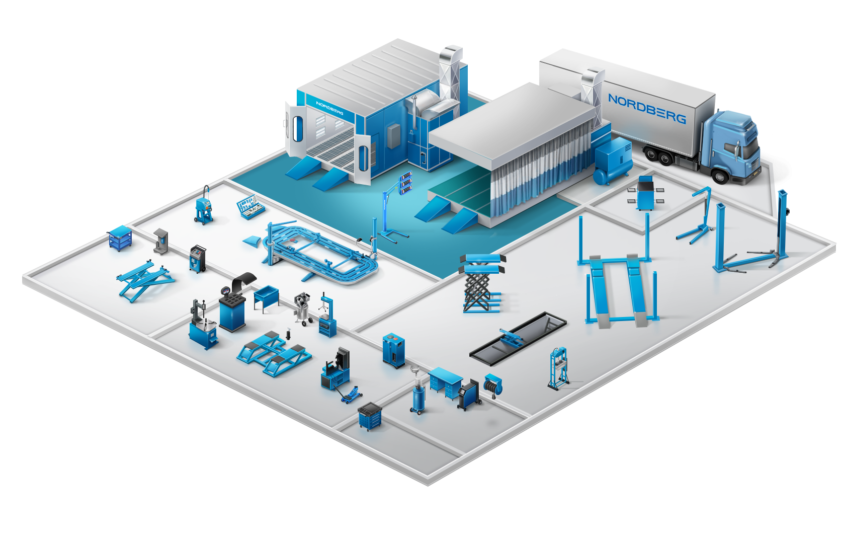 Оборудование технического ремонта автомобилей. NORDBERG оборудование. Технологическое оборудование для автосервиса. Проектирование автосервиса. Технологическое оборудование для грузового автосервиса.