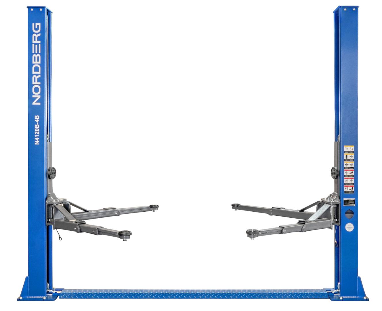 Подъемник двухстоечный 4 т, 220 В, синий