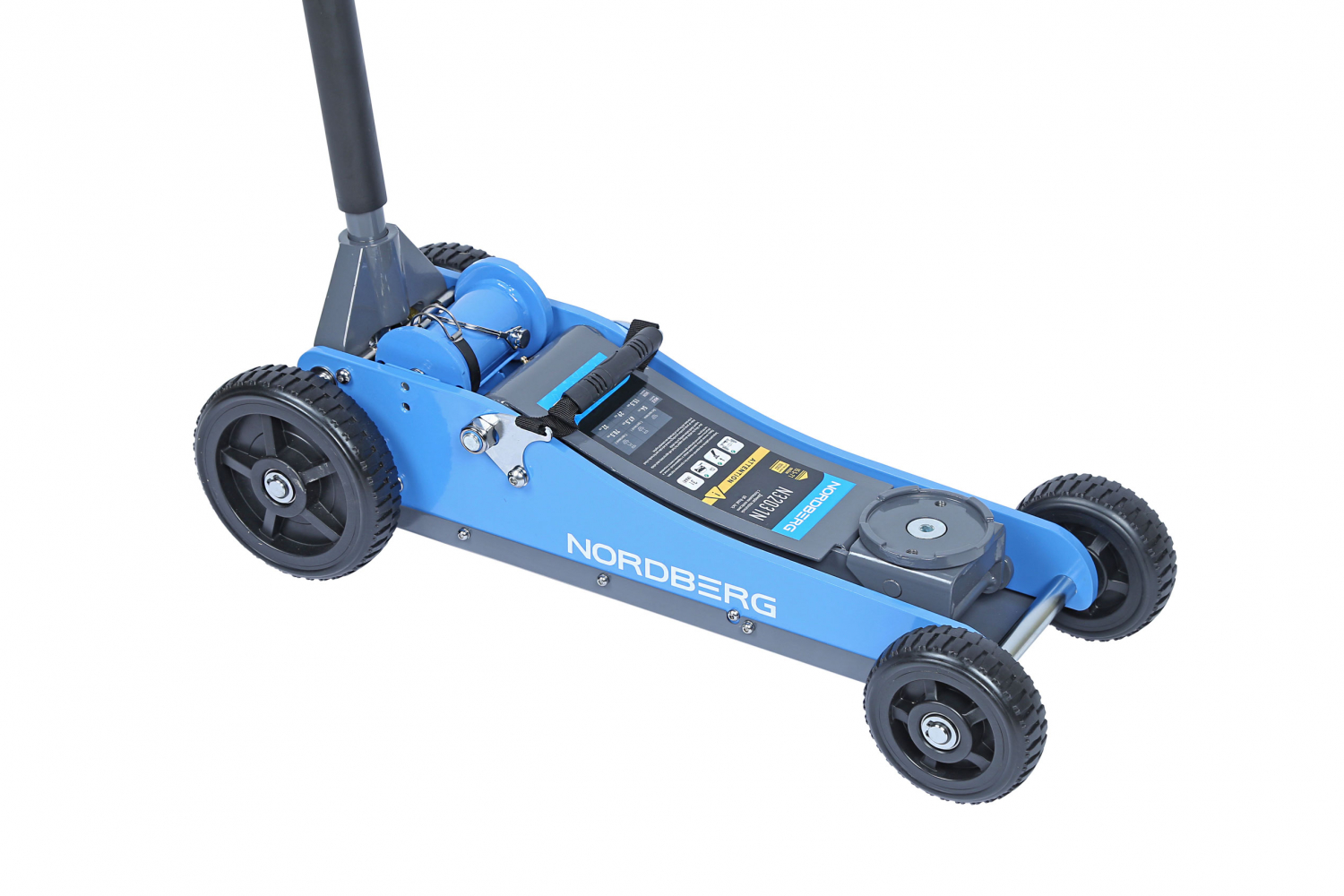 Домкрат подкатной с большими колесами, 3 т