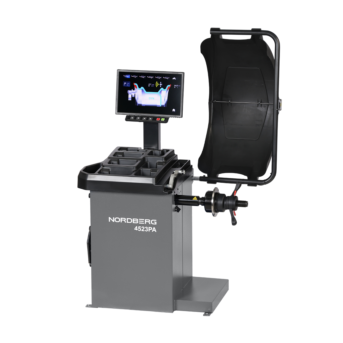 Станок балансировочный автоматический с дисплеем, серый