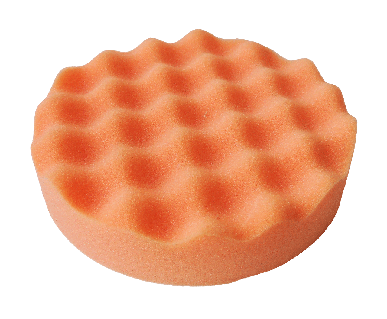 полировальник рифленый полужесткий оранжевый 160 мм на липучке