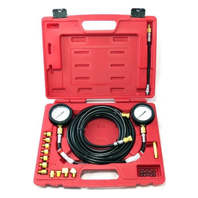 Манометр для измерения давления масла, 2 манометра 7 и 35 бар, комплект адаптеров 