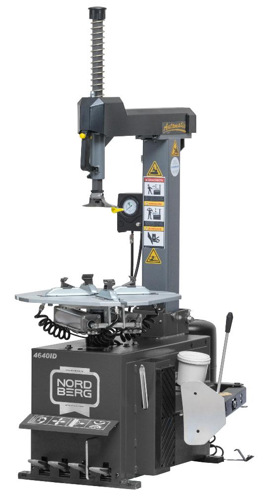 Станок шиномонтажный автомат, двухскоростной, взрывная накачка, 380 В, серый