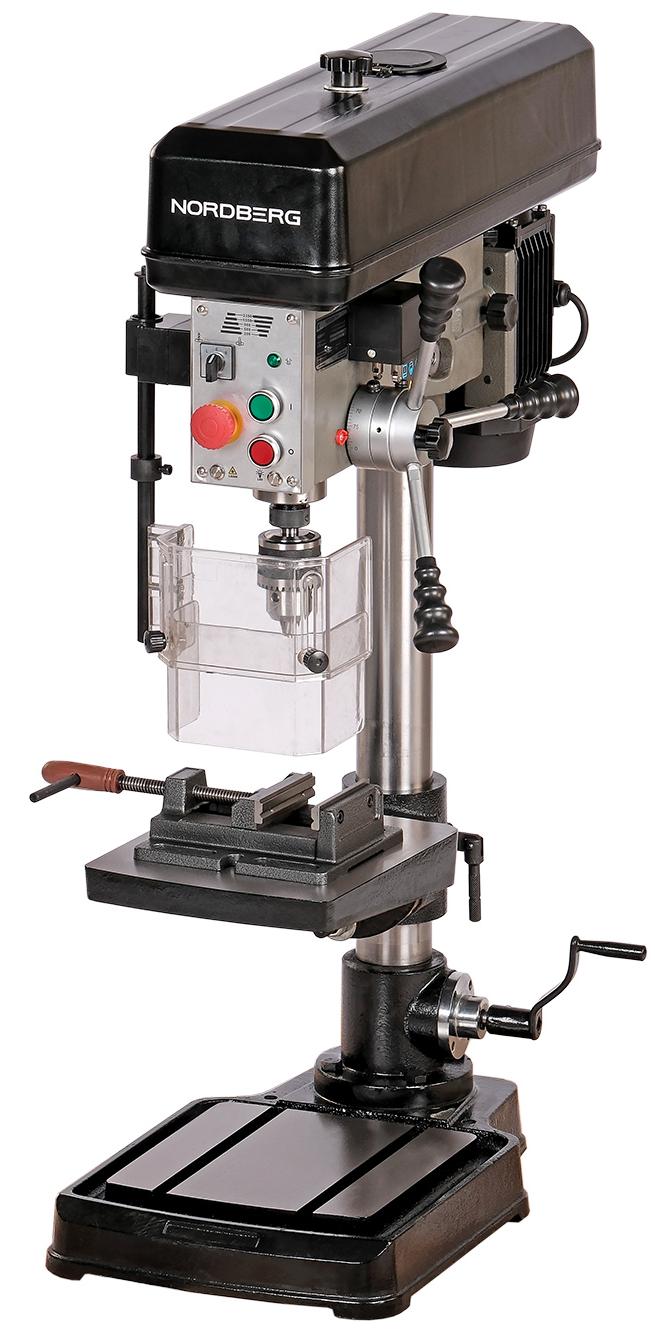 Станок сверлильный профессиональный с тисками, 750 Вт, 20 мм, 5 скоростей, нарезание резьбы 