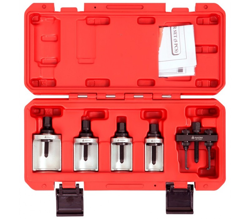 Набор съёмников поводков стеклоочистителя, кейс, 5 предметов 