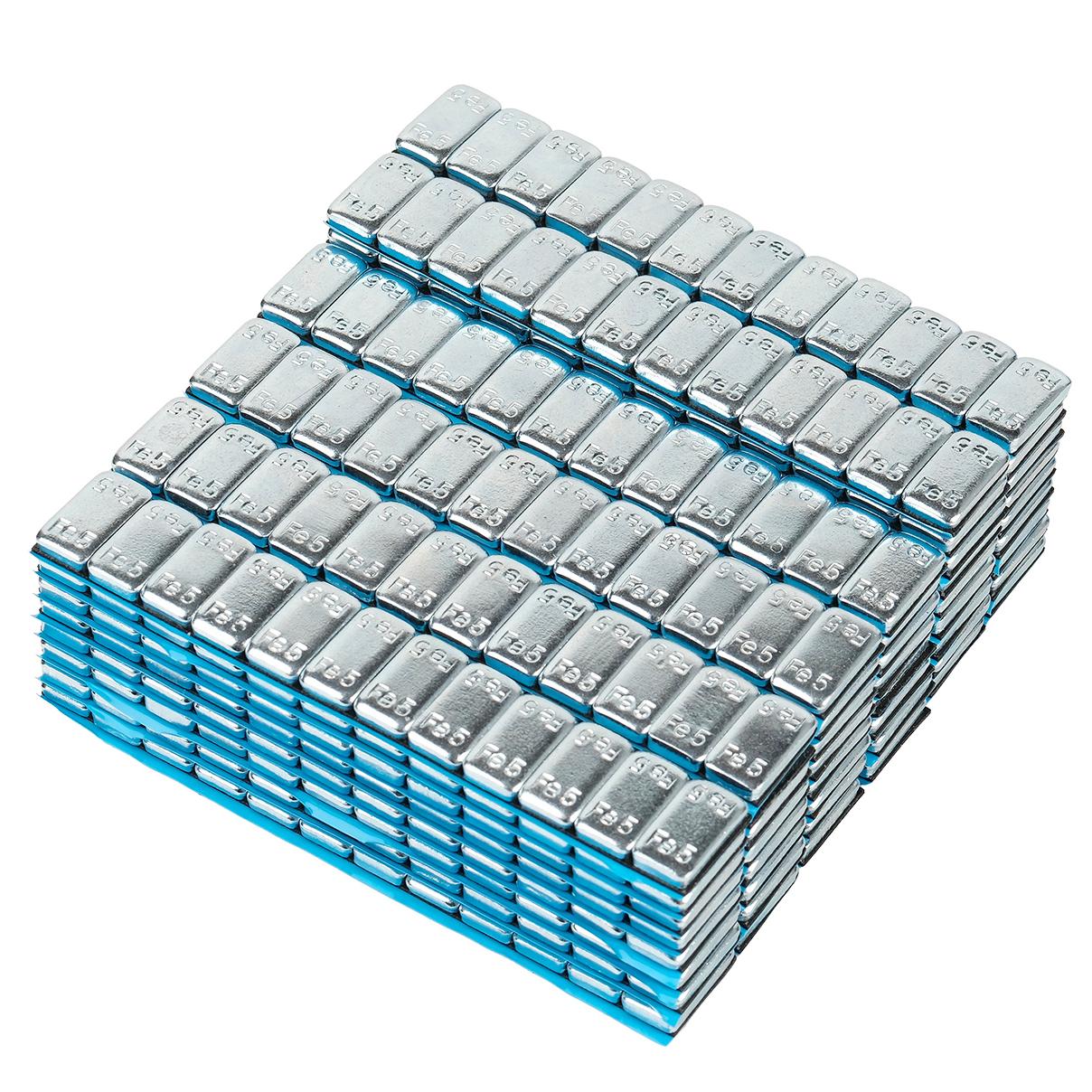 Грузики самоклеящиеся (12х5 г) Fe закругленные L=14 см, 50 лент