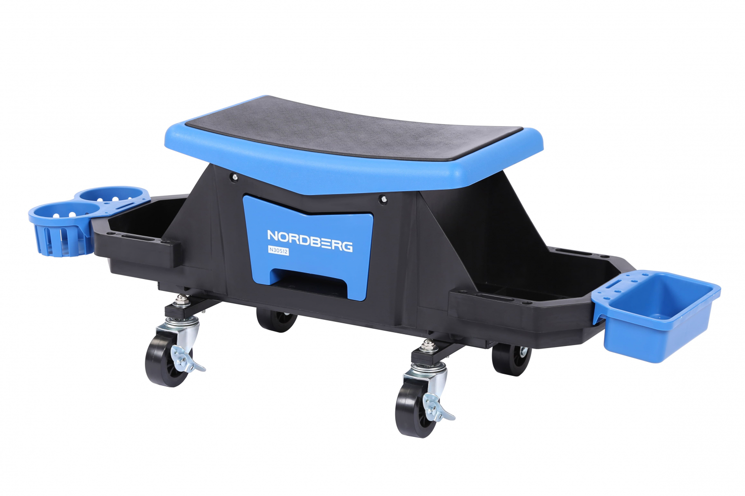 Сиденье ремонтное на колесах с выдвижным лотком для инструмента