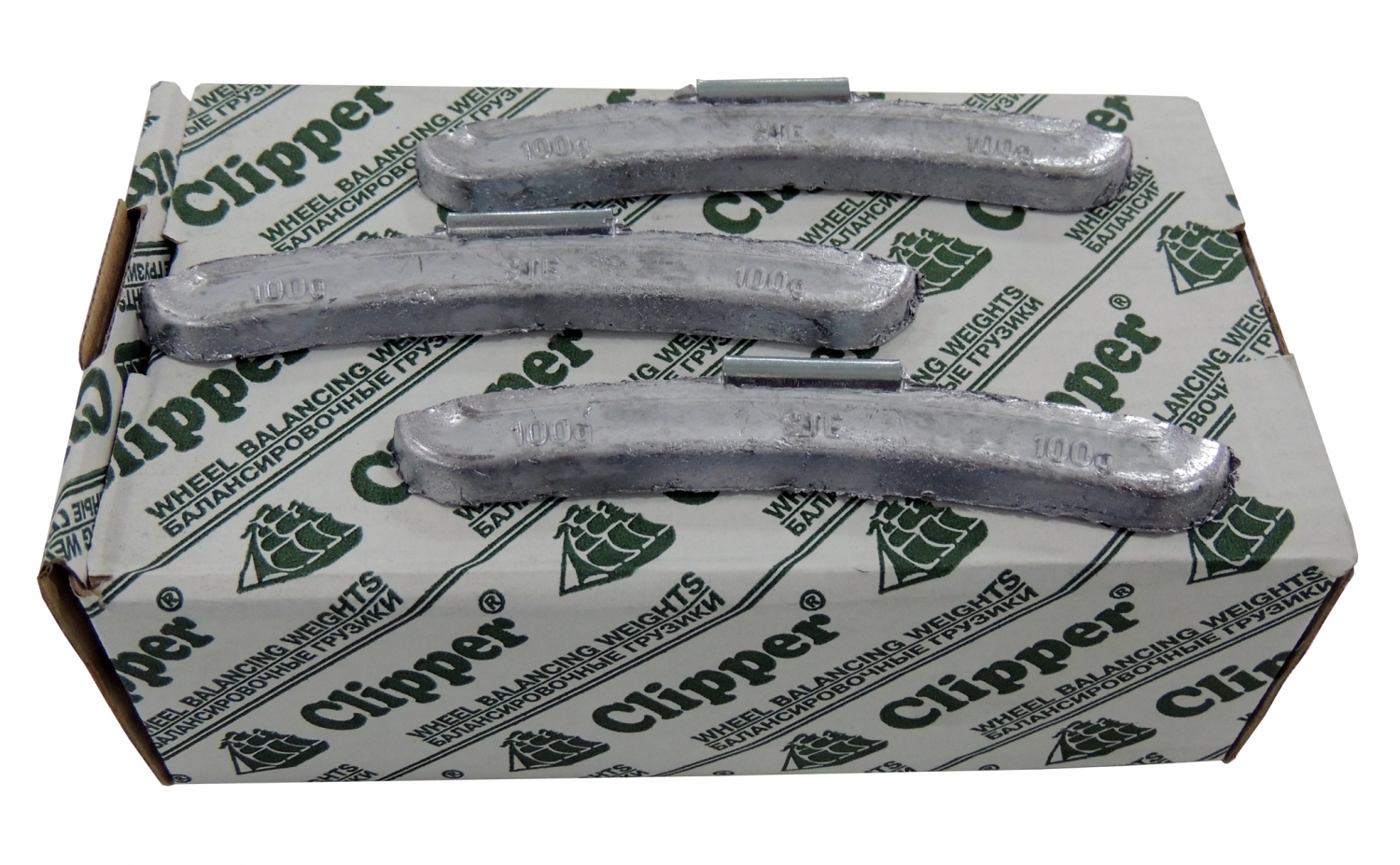 Грузики балансировочные для стальных дисков 100 г, 25 шт.