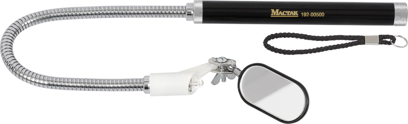 Зеркало на гибком стержне, 500 мм, подсветка 