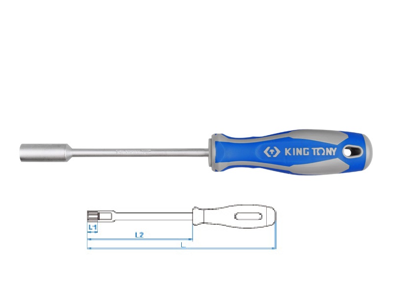 Отвертка торцевая  5мм, 225мм.