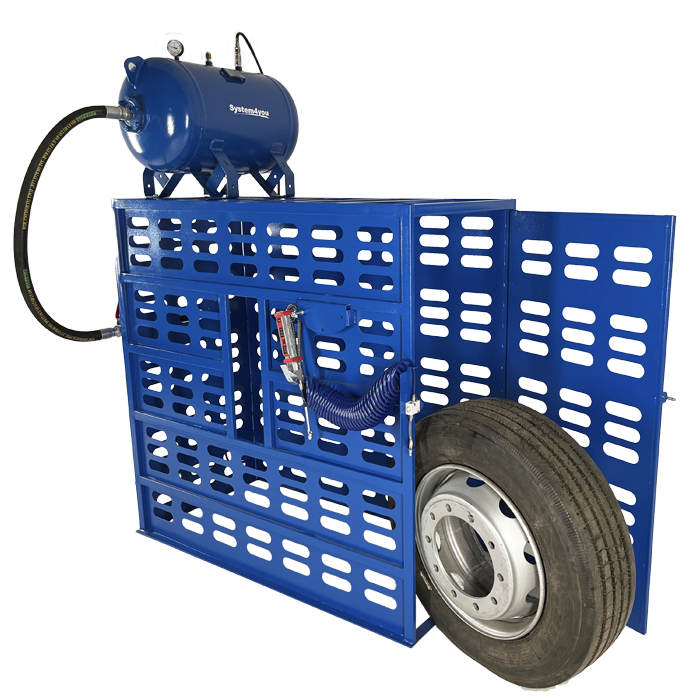 Клеть для накачки колес автомобилей