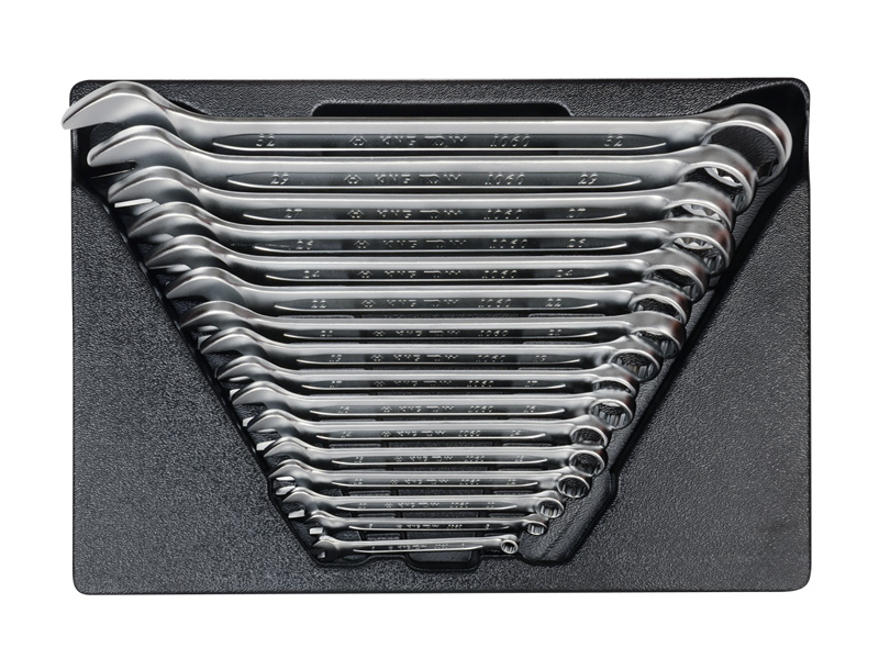 Набор комбинированных ключей, ложемент, 16 предметов 