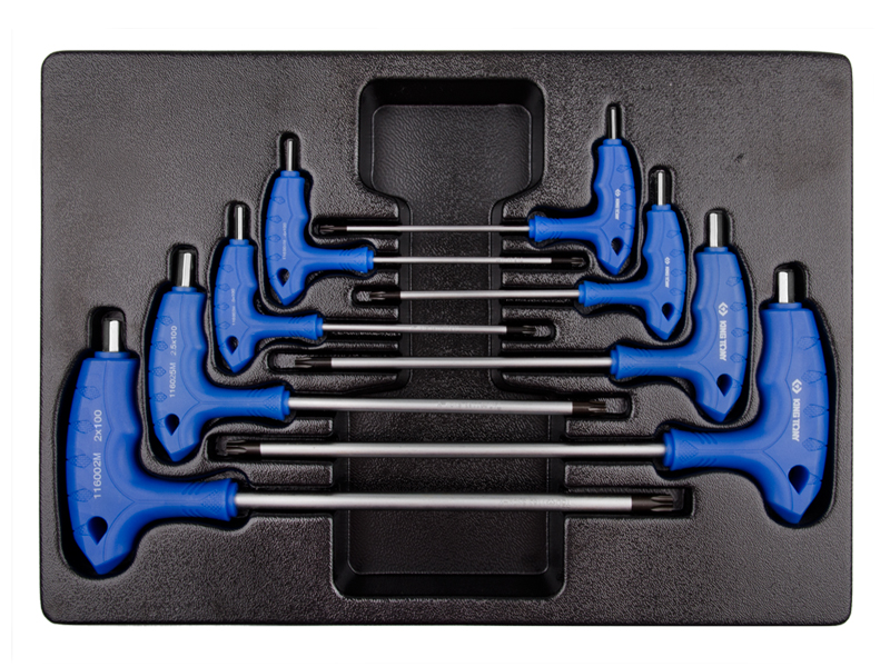 Набор L-образных шестигранных ключей, ложемент 