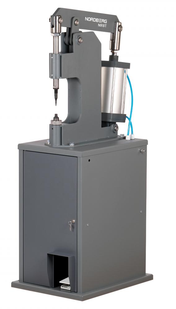 Пневматический станок для заклепки тормозных колодок, цилиндр 125, с тумбой