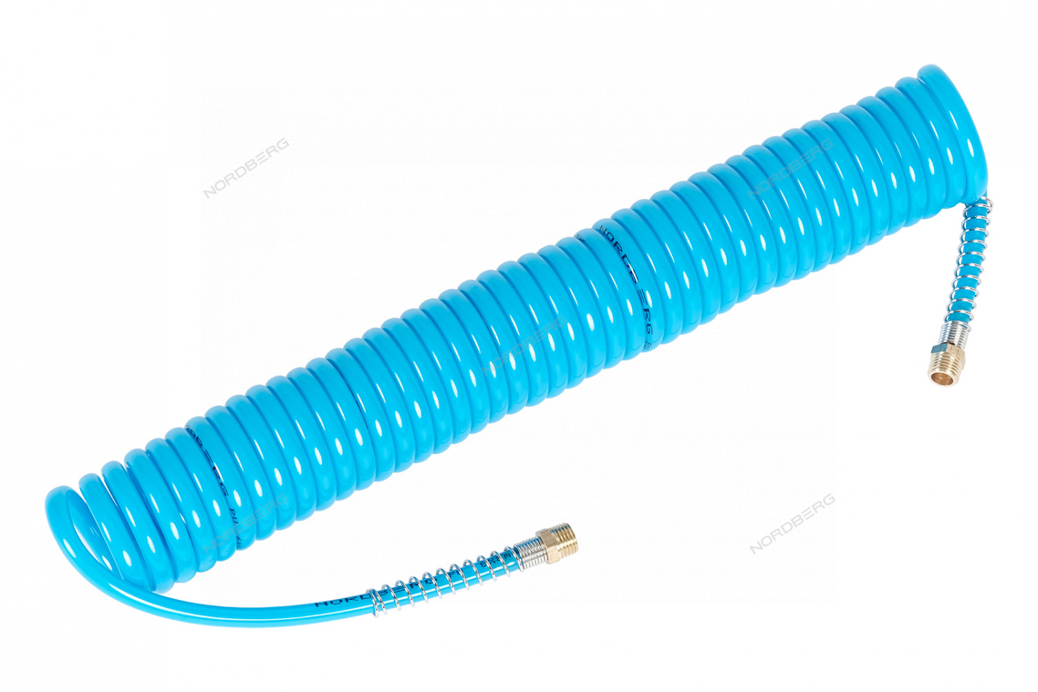 Шланг воздушный спиральный ПУ Ø 6х8 мм, 6 м