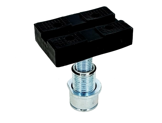 Опора винтовая регулируемая для рамных авто, рабочий ход резьбы 65 м, посадочный Ø 50 мм