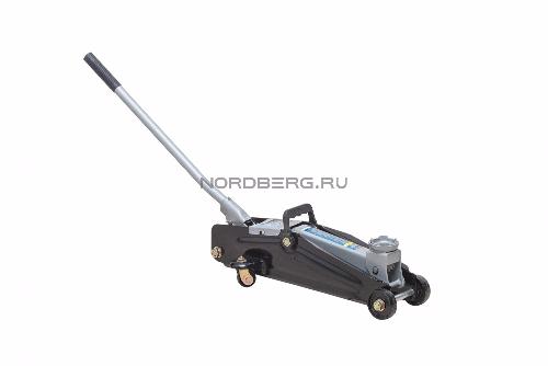 Новинка! Домкрат подкатной, г/п 2 т в кейсе NORDBERG N3202EC