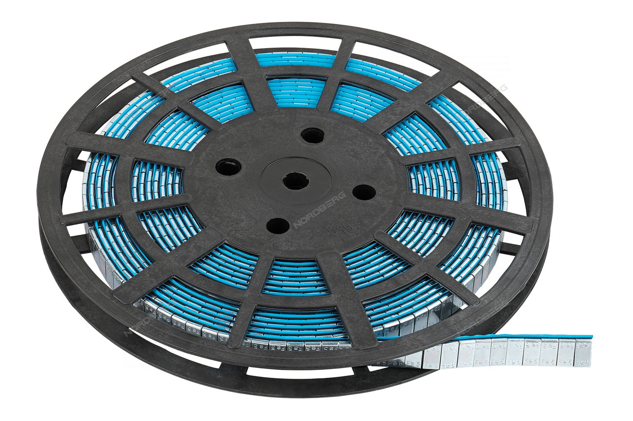 Грузики самоклеящиеся (1000х5 г) Fe квадратные на бобине