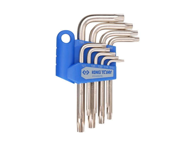 Набор Г-образных TORX,  с отверстием, 9 предметов 