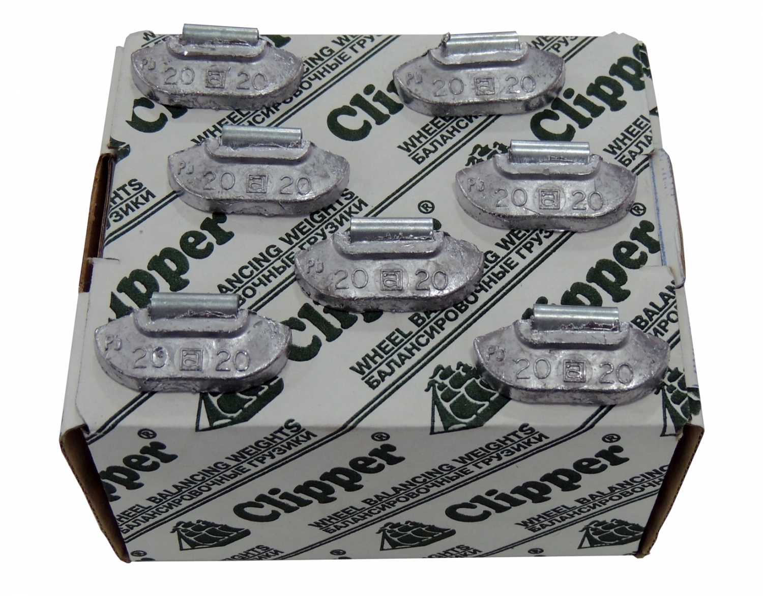 Грузики балансировочные для стальных дисков 20 г, 100 шт.