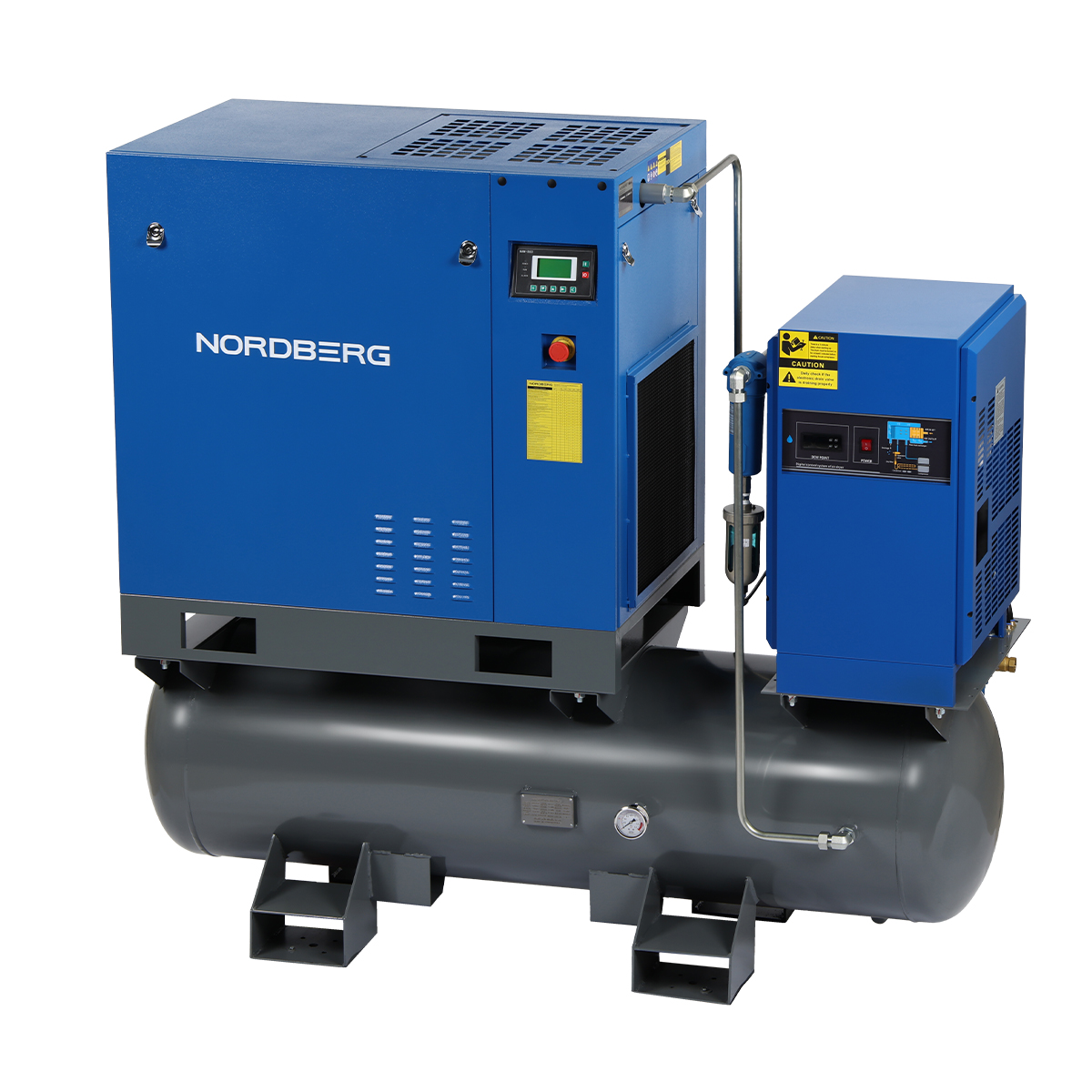 Компрессор винтовой, 15 кВт, 10 бар, 1910 л/мин, ресивер 350 л, осушитель