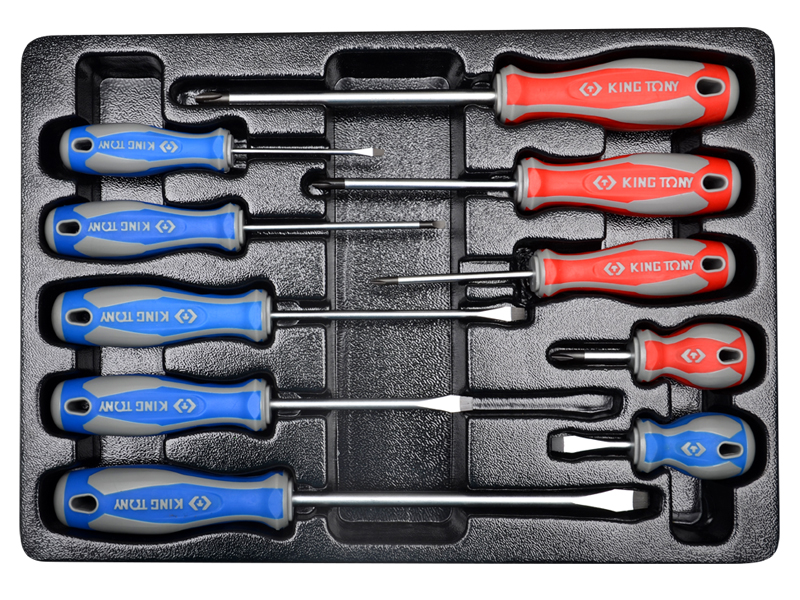 Набор отверток 10 предметов, ложемент, king tony 