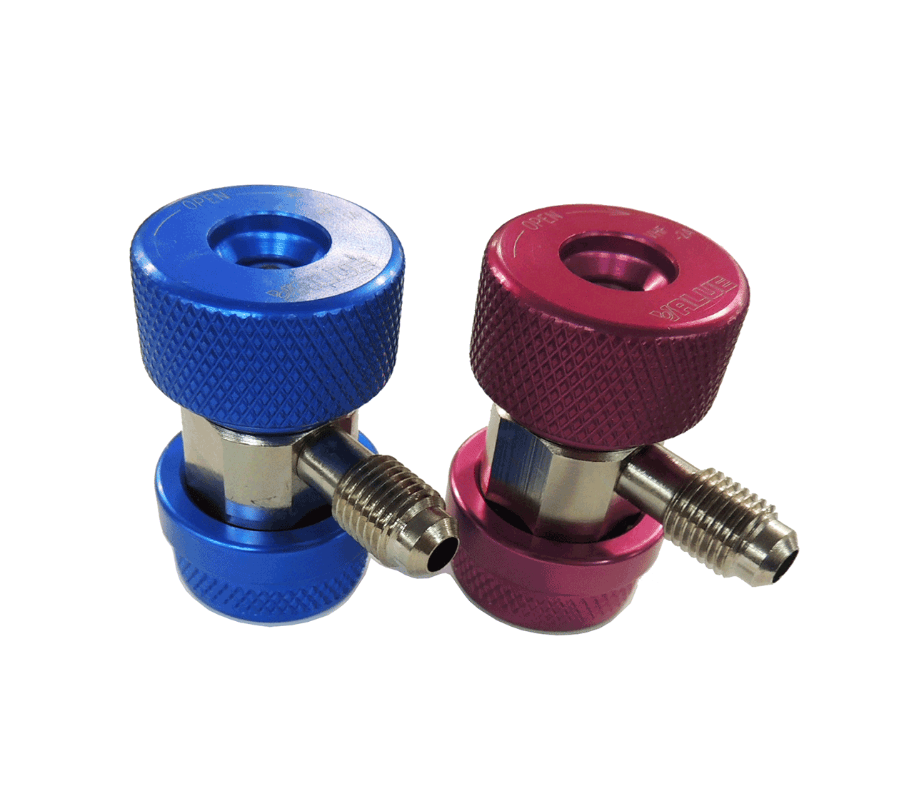 Набор быстросъемных адаптеров под углом 90, резьба 1/4 SAE наружн.