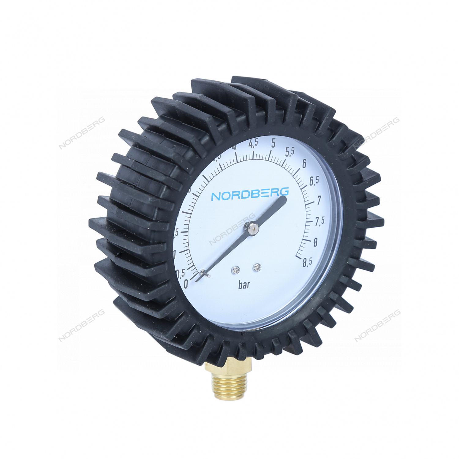 Манометр радиальный, 1/4", 80 мм, 0-8,5 бар, стрелочный
