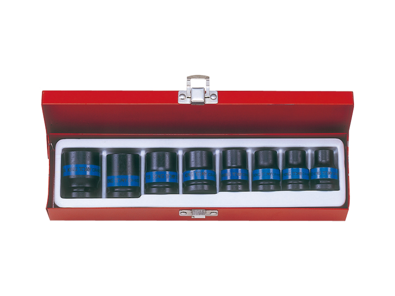 Набор ударных торцевых головок 1/2 шестигранные, 8 предметов 