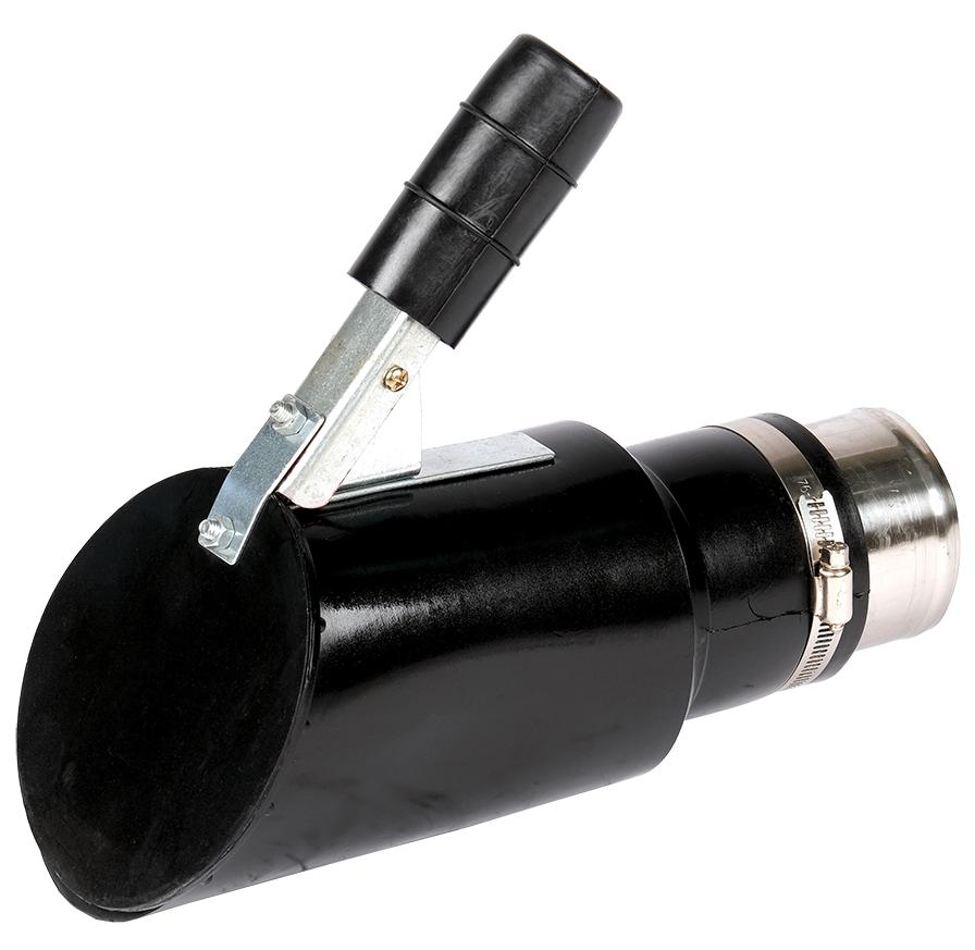 Насадка резиновая овальная наклонная на шланг D=75 мм