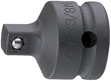 переходник ударный 1/2">3/8" с шариковым фиксатором kingtony