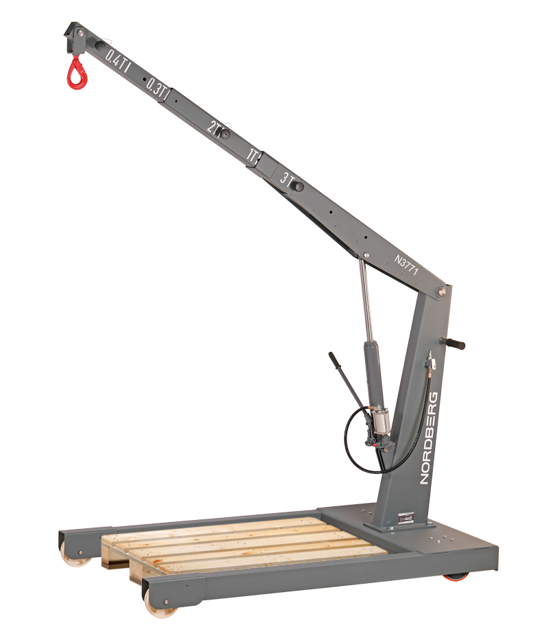 Кран пневмогидравлический грузовой, усиленный, 3 т, 