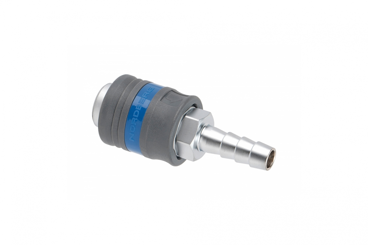 Разъем "мама" быстросъемный - елочка Ø 10 мм, с пластиковой муфтой