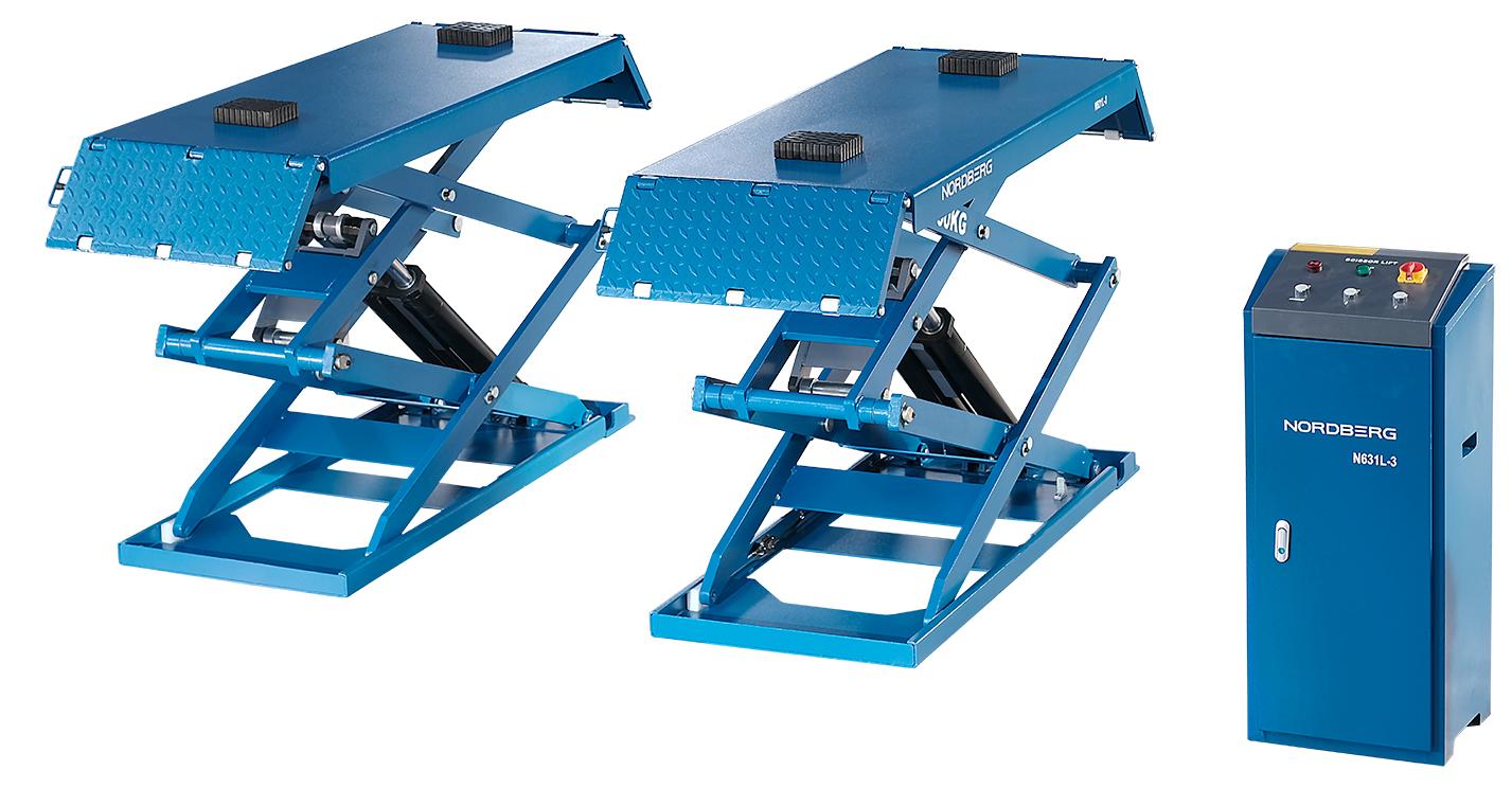 Подъемник ножничный низкопрофильный 3 т, 380 В