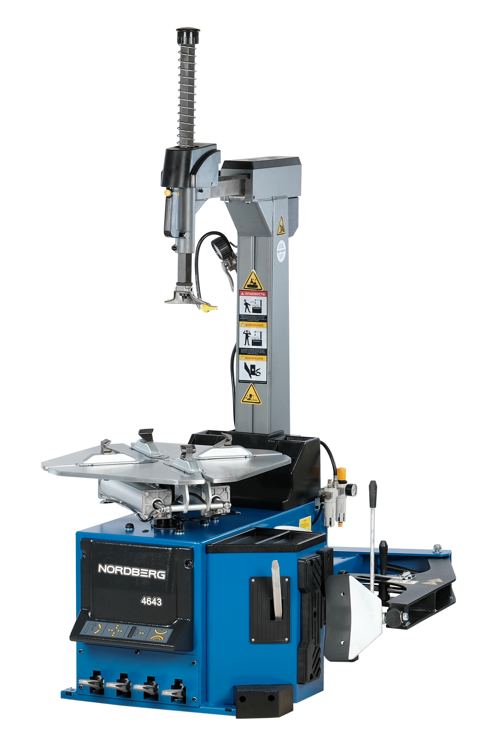 Станок шиномонтажный автомат, двухскоростной, 380 В, синий