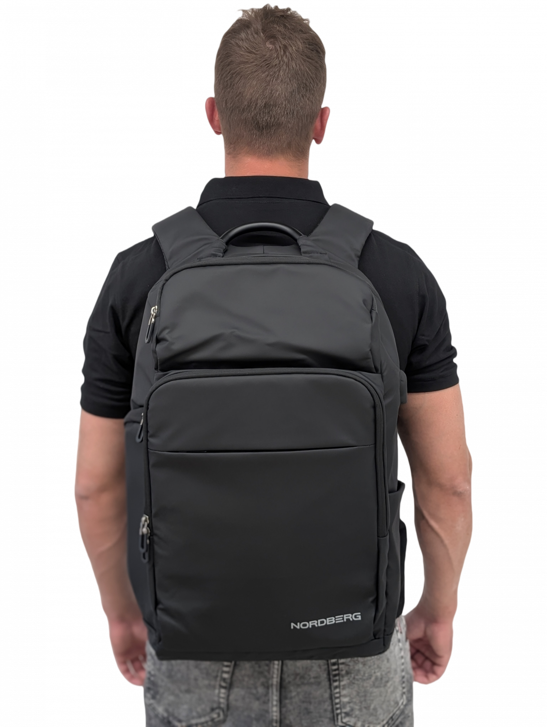 Рюкзак черный с логотипом NORDBERG