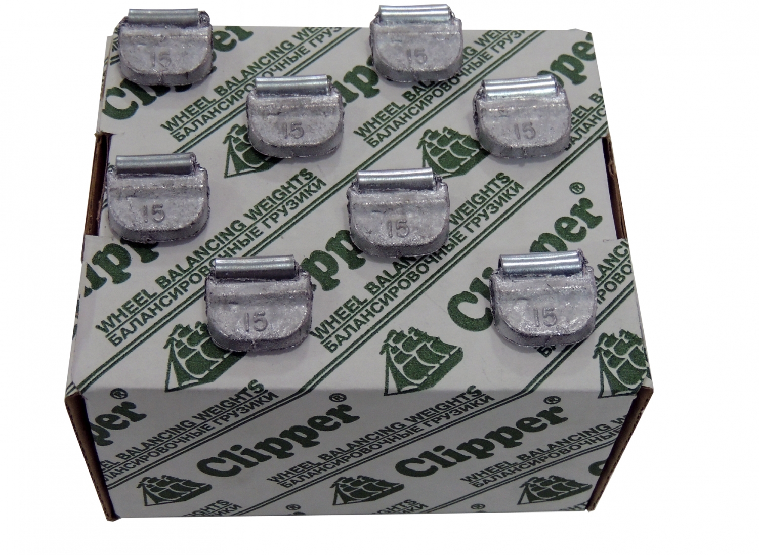 Грузики балансировочные для стальных дисков 15 г, 100 шт.