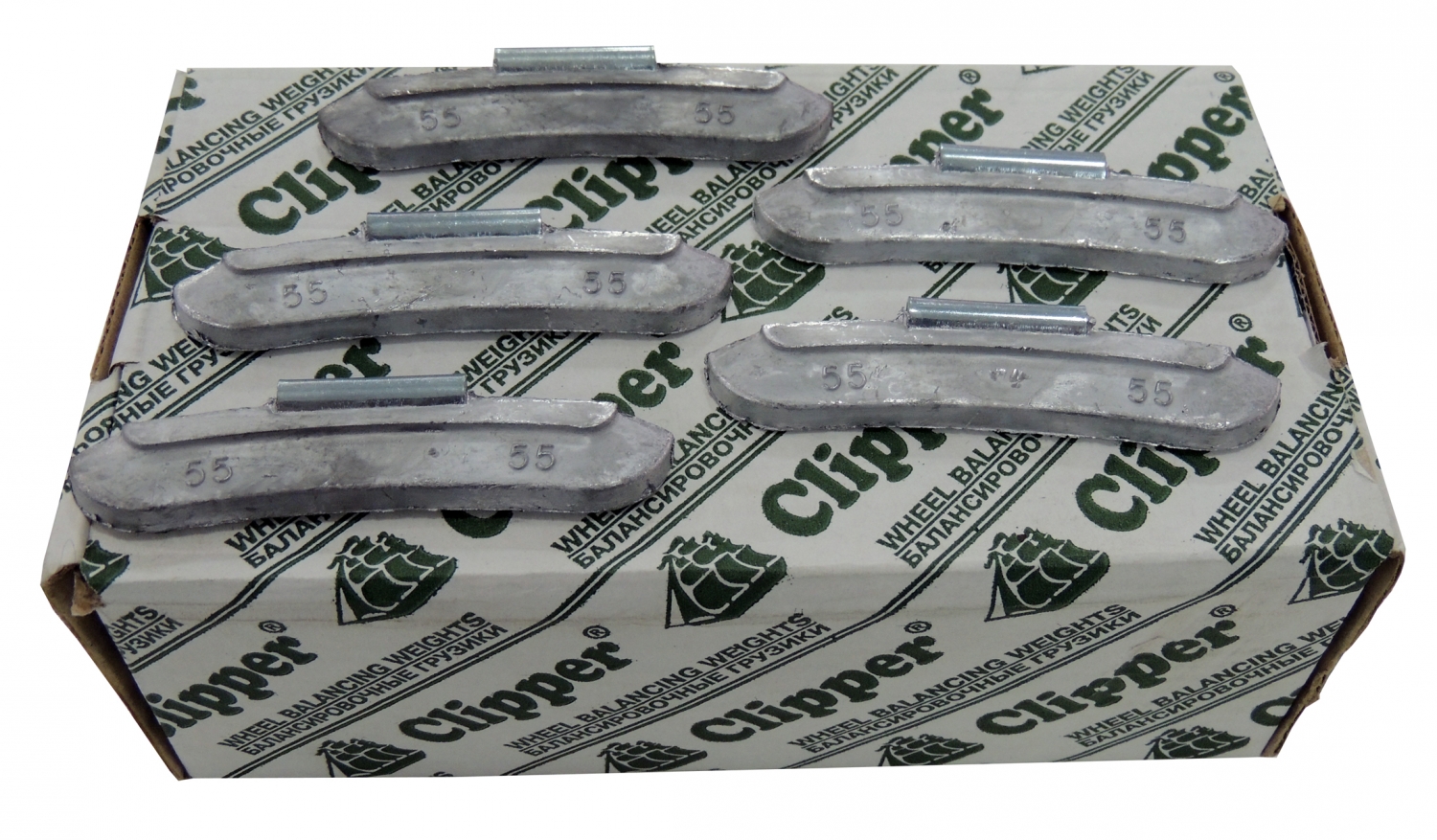 Грузики балансировочные для стальных дисков 55 г, 50 шт.