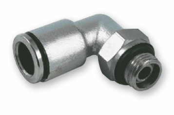 разъем цанговый г-образный с уплотнением вращаюшийся m1/8" 8мм