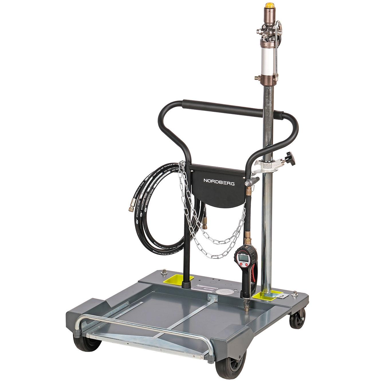 Установка для раздачи масла из бочек, 200 л со световой индикацией и тележкой