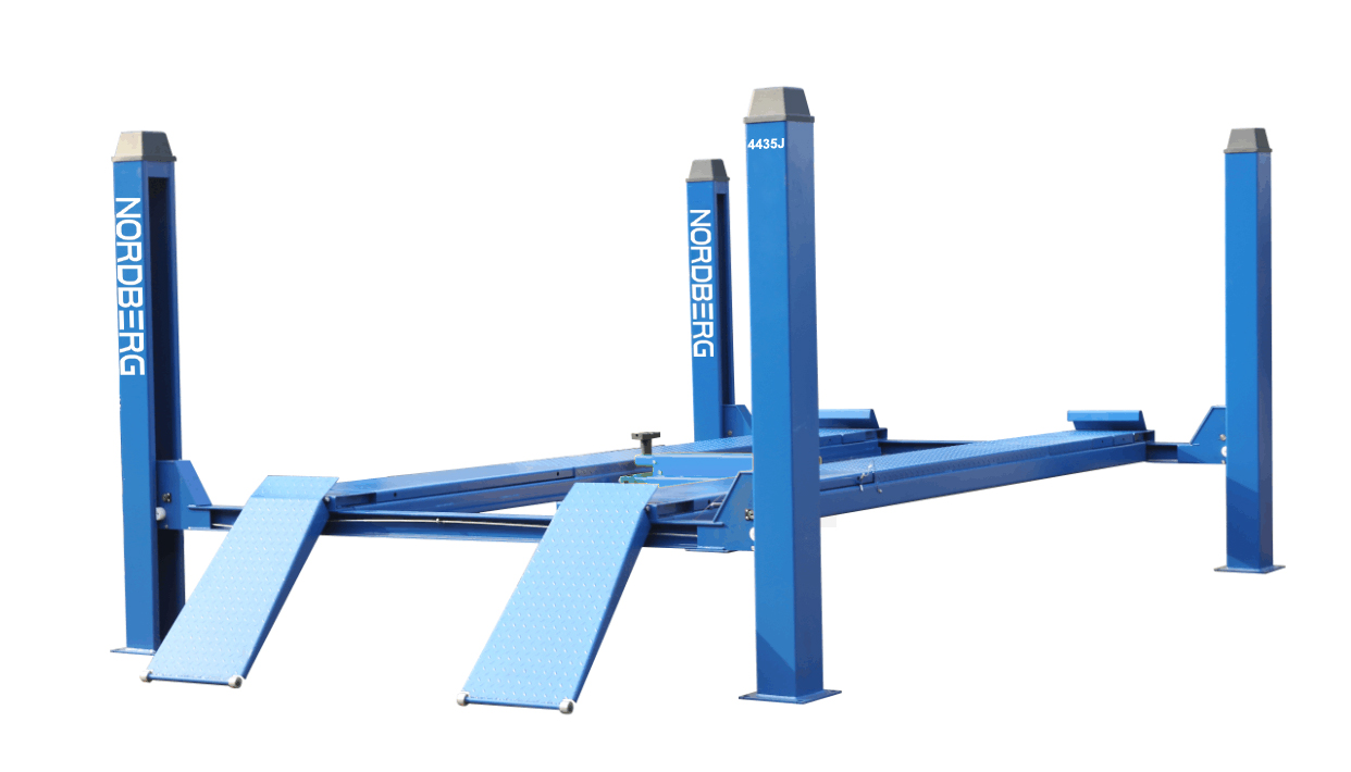 Подъемник четырехстоечный с траверсой, 3,5 т