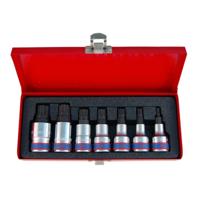 Набор торцевых насадок 1/2"", Spline, M6-M18, L = 60 мм, 7 предметов