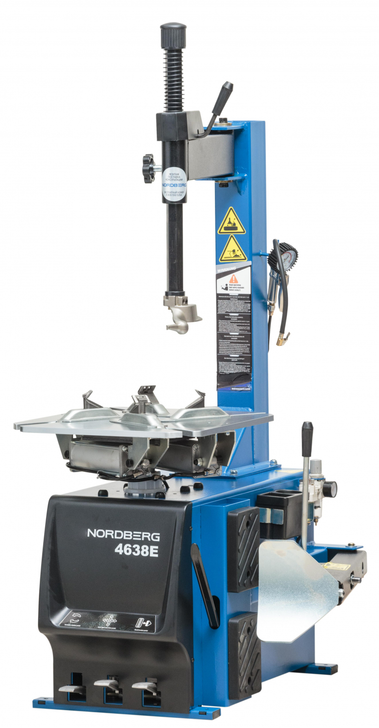 Станок шиномонтажный полуавтомат, односкоростной, 220 В, синий