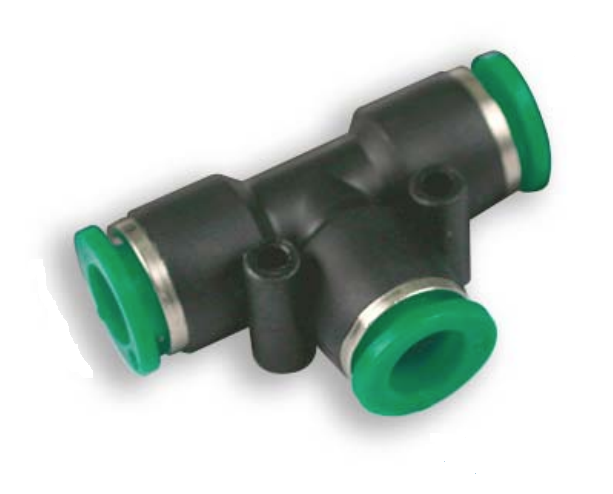 VEPA ПЕРЕХОДНИК B269/3 тройник цанговый 8-6-8мм, пластм. корпус