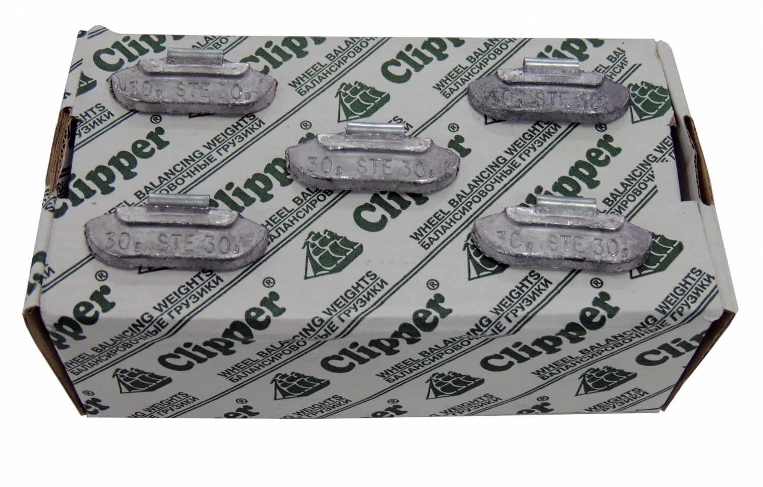 Грузики балансировочные для стальных дисков 30 г, 100 шт.