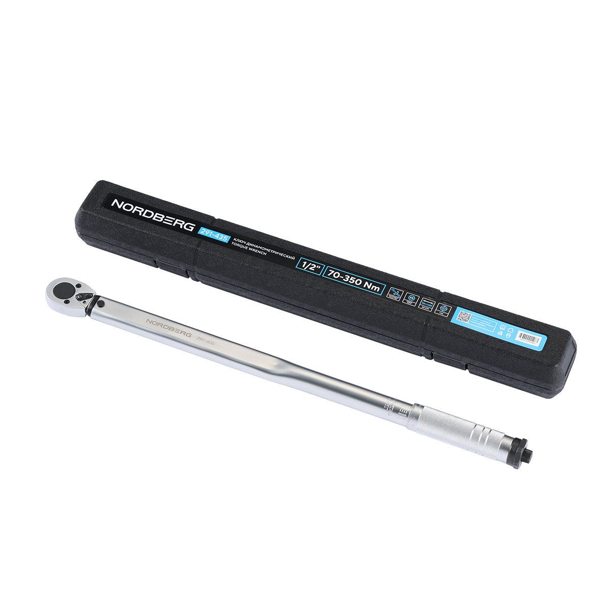 Ключ динамометрический 1/2", 70-350 Нм, в кейсе