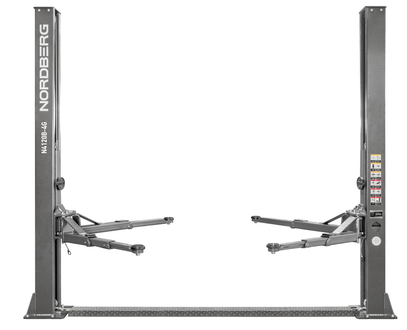 Подъемник двухстоечный 4 т, 380 В, серый