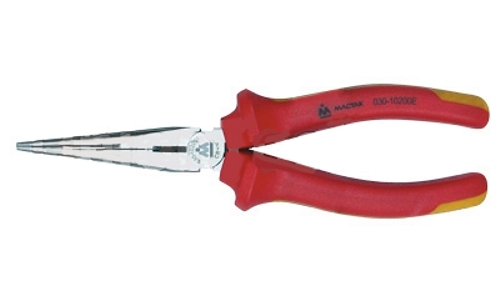 Плоскогубцы удлинённые тонкие прямые 200 мм, диэлектрические, держатель