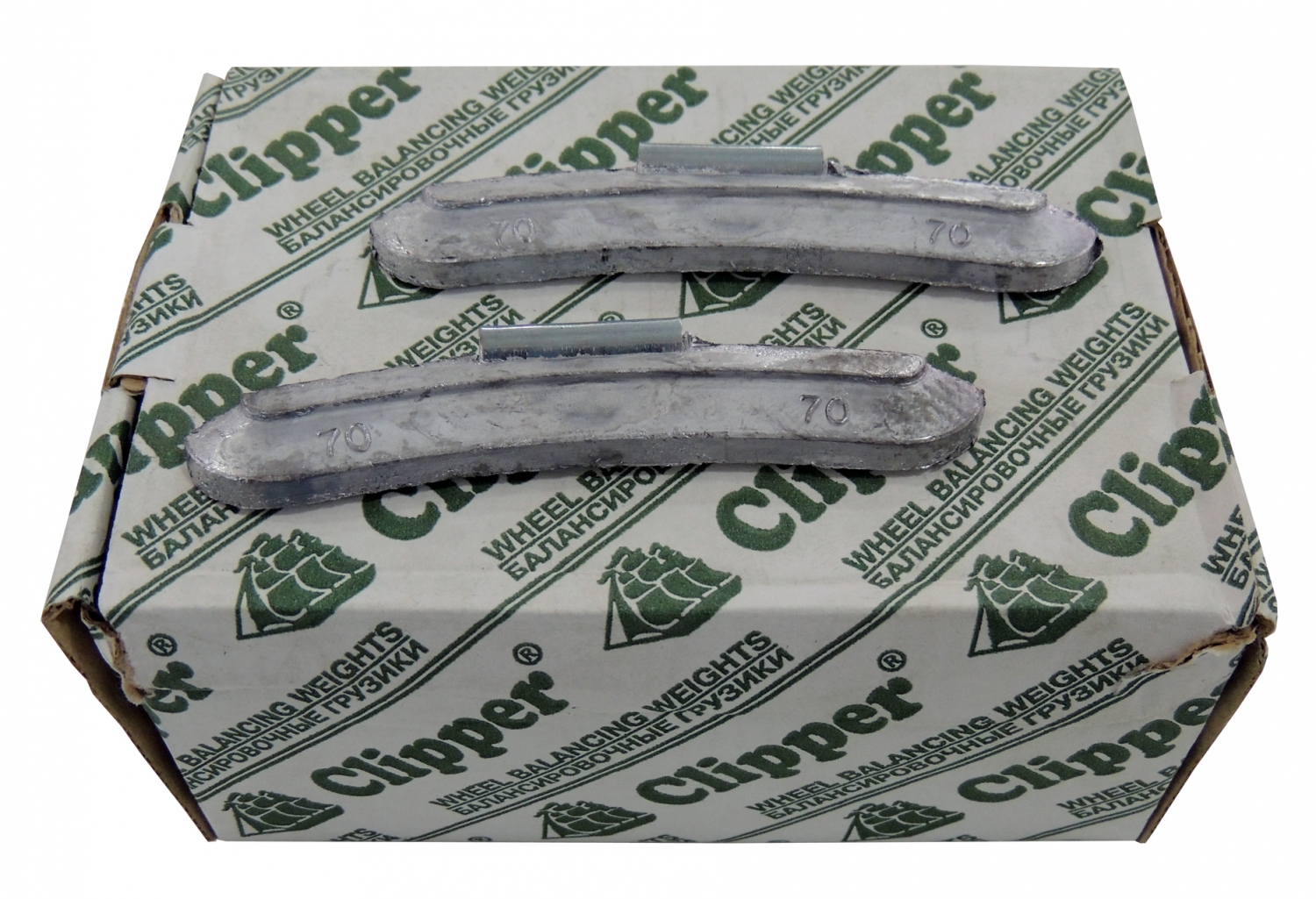 Грузики балансировочные для стальных дисков 70 г, 25 шт.