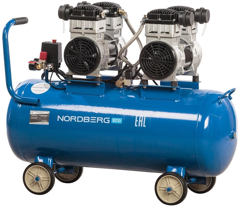 Компрессор безмасляный 220 В, ресивер 100 л, 400 л/мин